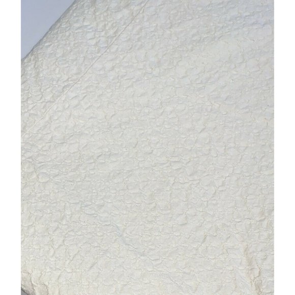 Ethan Allen Custom Made Cream Duvet Cover Full Queen Cotton Lace Bedding Vintage - Picture 6 of 12